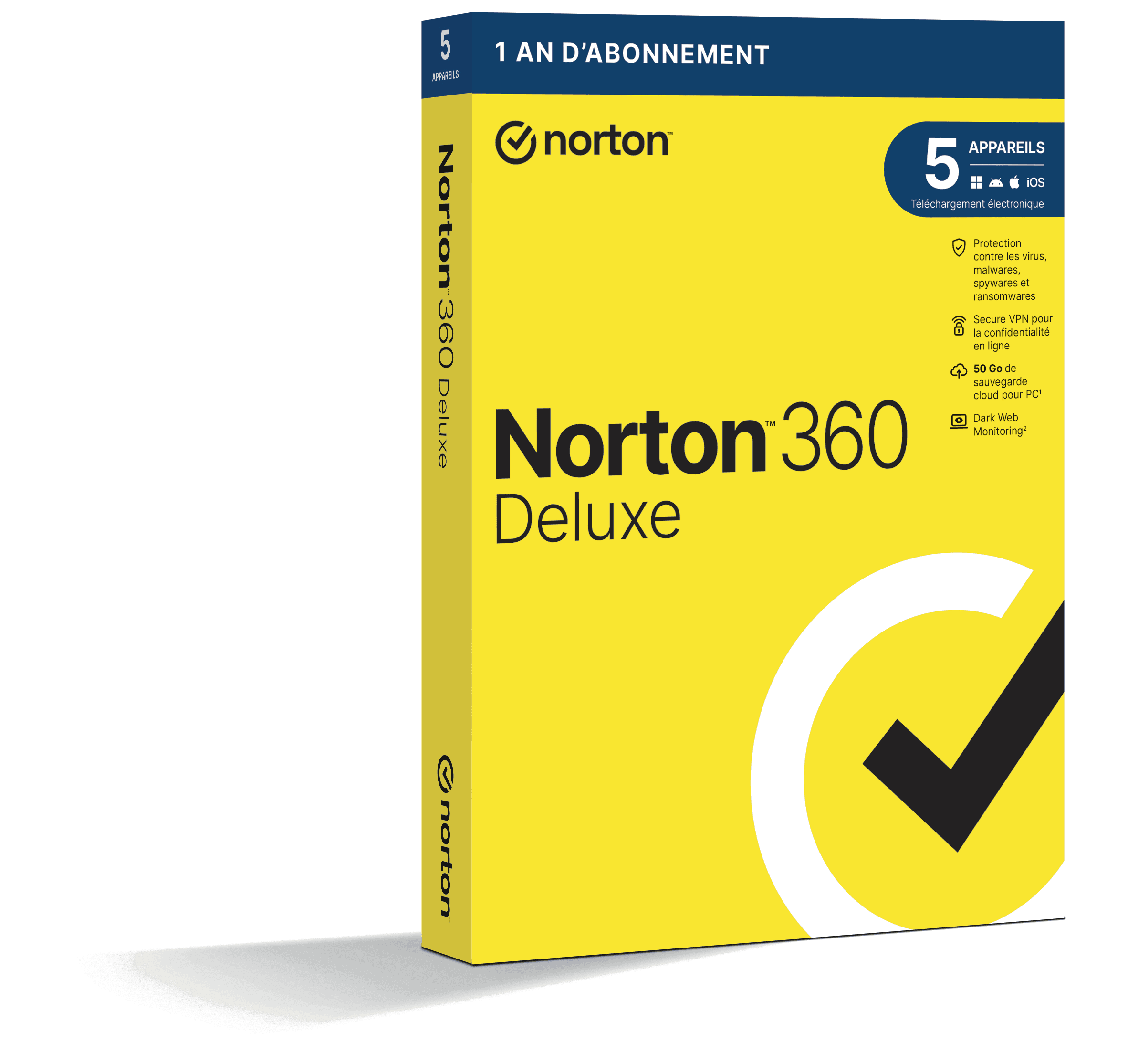 Norton 360 Deluxe 2026 | 5 Appareils | 1 An | Téléchargement