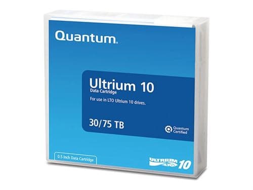 Quantum - LTO Ultrium 10 - 30 To / 75 To - étiqueté par code à barres - noir