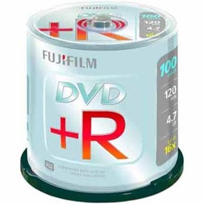 FUJIFILM - DVD+R x 100 - 4.7 Go - support de stockage