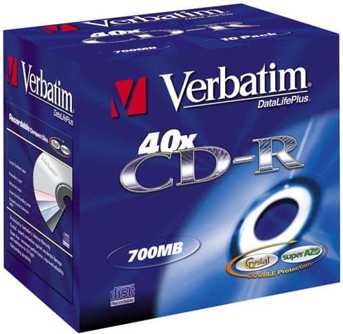 Verbatim CD-R DataLifePlus 80 min x 10