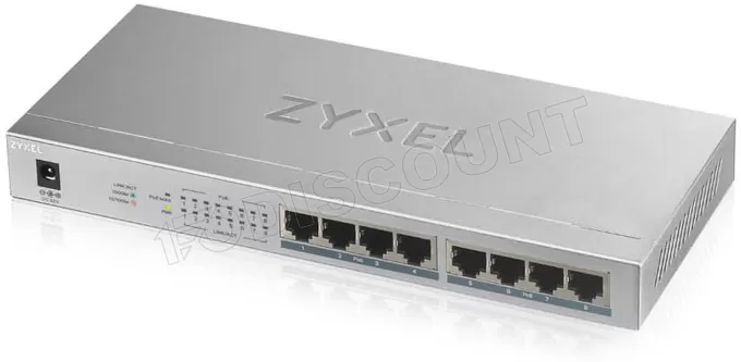 Switch réseau ethernet Gigabit Zyxel GS1008-HP - 8 ports dont 8x PoE #DEFAULT